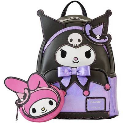 Kuromi Witch Cosplay With My Melody Coin Bag