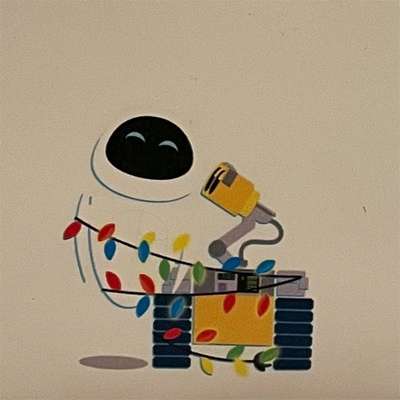 Wall-E Eve Christmas Lights Cosplay Lenticular Glow in the Dark
