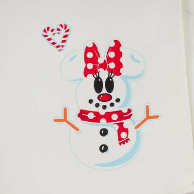 Mickey Mouse Sequin Snowman Exclu