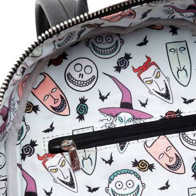 The Nightmare Before Christmas Lock Shock and Barrel Triple Pocket