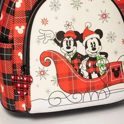 Holiday Mickey Mouse and Minnie Mouse