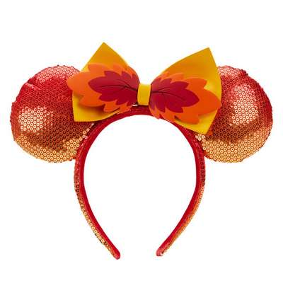 Fall Minnie Mouse Sequin Ombre Ear Exclu