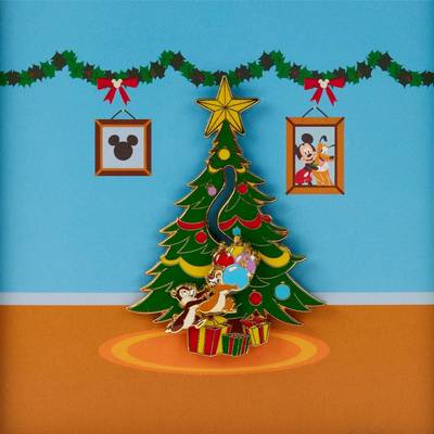 Chip and Dale Tree Ornaments Sliding