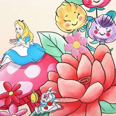 Alice in Wonderland Garden Flowers