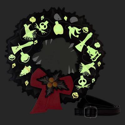 Nightmare Before Christmas Wreath String Lights Glow