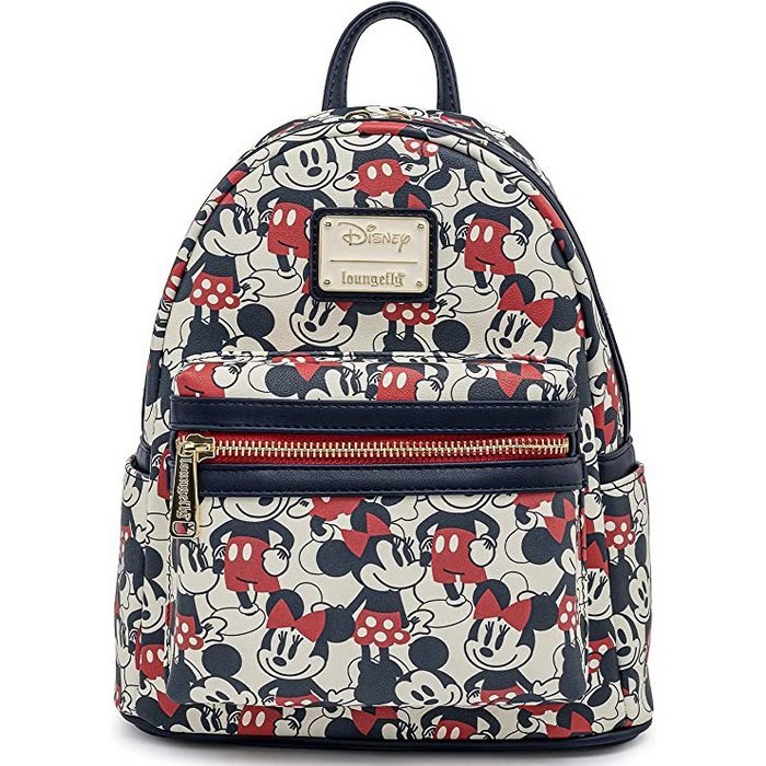 Mickey Minnie Mouse  All Over Print Red Navy