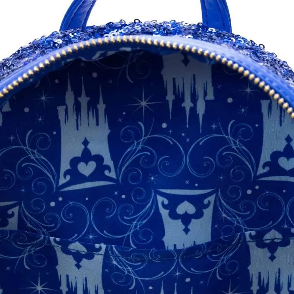 Cinderella Castle Sequin Snow Globe