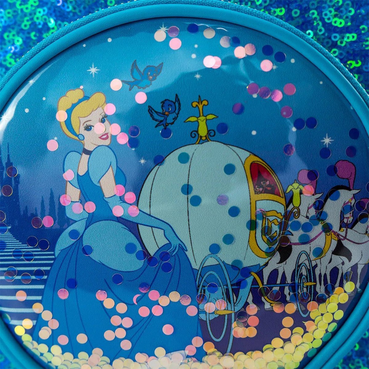 Cinderella Sequin Snow Globe